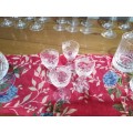 A Selection of Lead Crystal Glasses for Wine, Champaigne, Brandy, Whiskey and Liqueur