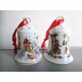 2 Hutschenreuther Porcelain Bells