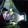 USB Solar Rechargeable Brightest COB LED Camping Lantern 3 in 1