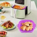 Reusable Silicone Air Fryer Mat Using Fryer Basket Suitable for Kitchen Oven Cookware