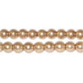 GLASS PEARL BEADS - GINGER - 8mm - 25 PCS