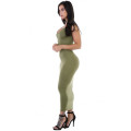 SEXY GREEN STRETCHY FIT LONG SUNDRESS - S/M/L