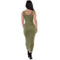 SEXY GREEN STRETCHY FIT LONG SUNDRESS - S/M/L