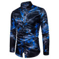 SHIRTS/SHIRT/MENS SHIRT/BLUE SHIRT/DRESS SHIRT/SLEEVED SHIRT/COLLARED SHIRT/PRINTED SHIRT