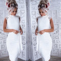 White Bodycon Cocktail Party Evening Lace Dresses