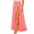 Women's Coral Wrap Beach Sheer Cover-Up Skirt