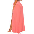 Women's Coral Wrap Beach Sheer Cover-Up Skirt