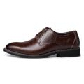 Mens Brown Formal Business Oxford Dress Shoes - Size 41