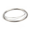 Beading Wire, Silver Tone Memory Wire 22 Gauge (20 Loops)
