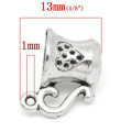 Charms, Metal Alloy Charms, Silver Coffee Cup Charms, 13mm (Loose)