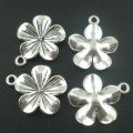 Charms, Antique Silver Charms, Lily Flower Metal Charms, 27mm (Loose)