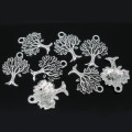Charms, Antique Silver Tree Of Life Charms, 21mm (Loose)