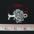 Charms, Antique Silver Tree Of Life Charms, 21mm (Loose)