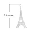 Pendants, Stainless Steel, Flat, Eiffel Tower Pendants, 3.8cm (1Pc)