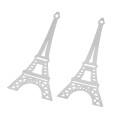 Pendants, Stainless Steel, Flat, Eiffel Tower Pendants, 3.8cm (1Pc)