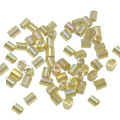 Beads, Glass Beads, Translucent Rainbow Gold Tube Glass Seed Beads, 3mm (15g)
