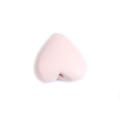 Beads, Natural Beads, Hole Through Baby Pink Wooden Heart Beads, 20mm (Loose)