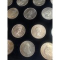 South Africa 5 Shilling SET. 1947 - 1964