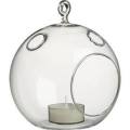 New Beautiful O1 CANDLEHOLDER or ORB HANGING VASE -  Imported Clear Glass  Candle-holders/Vase