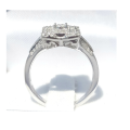 **UNIQUE PIECE | R41632** ROUND / BAGUETTE CUT | 0.750ct | DIAMOND RING | WHITE GOLD - BUY SAFE