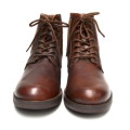 Genuine Leather Men's Brown Leather  Combat Boot