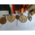 Medals Queens and long service group