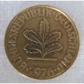 GERMAN / DEUTSCHLAND 10 Ten Pfennig Coin - 1976
