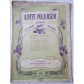 Albert Mallinson Songs - Sung by Mrs Helen Trust - Sheet Music - 1902