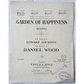 Garden Of Happiness - Words by Edward Lockton - Music by Daniel Wood - Sheet Music - 1917