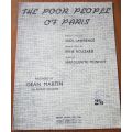The Poor People of Paris - Jack Lawrence, Marguerite Monnot - Vintage Sheet Music