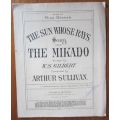 The Sun Whose Rays (Song from The Mikado) - Gilbert and Sullivan - 1911 - Sheet Music