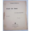 CLAUDE DEBUSSY - Clair de lune - For Piano - Vintage Sheet music - 1927
