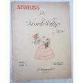 STRAUSS - 12 Favourite Waltzes for Piano - Book I - Vintage Music Score