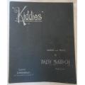 `Kiddies` Songs - Words and Music by Daisy McGeoch - 1906 - Edwardian Music Score