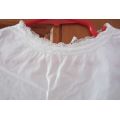 Antique / Vintage Handmade Toddlers DRESS - Cotton and Lace - White