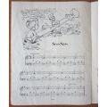 Down A Country Lane - Sheet Music for Piano - Marjorie Helyer - Illus by W Francis Phillips -Vintage