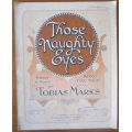 Those Naughty Eyes - Tobias Marks - Vintage Sheet Music - 1923