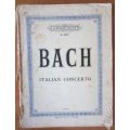 BACH - Italian Concerto - For Piano - Antique Music Score