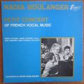 Nadia Boulanger - Petit Concert of French Vocal Music - Giselle Peyron etc - Vinyl LP - VG / G+