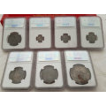 1892 ZAR Mint State Set, Sequentially Numbered NGC Graded