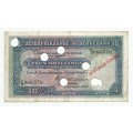 **CANCELLED** W.H. Clegg 1st Issue , Ten Shillings E3, January 1922