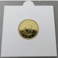 South Africa Proof R1 Rand Gold Coin 1980