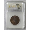 PROOF SOUTH AFRICA PENNY 1951 PF64-RB SANGS