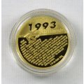 2007 Protea F.W.  De Klerk 1/10oz Proof Gold Coin