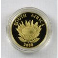 2008 Protea Mahatma Gandhi 1/10oz Proof Gold Coin