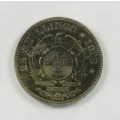 ZAR Kruger 2.5 Shillings 1892 EF