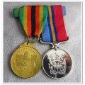 Rhodesia GSM & Zimbabwe Independence Medal to Female Sgt L.G. Guerra.