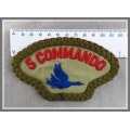 Original 5 Commando "Wild Geese" Congo Mercenary Patch Badge 1960's Mike Hoare