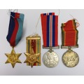 South Africa WW2 Medal Group with 8th Army Clasp