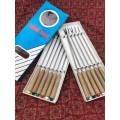 FONDUE FORKS STAINLESS STEEL WITH WOODEN HANDLES